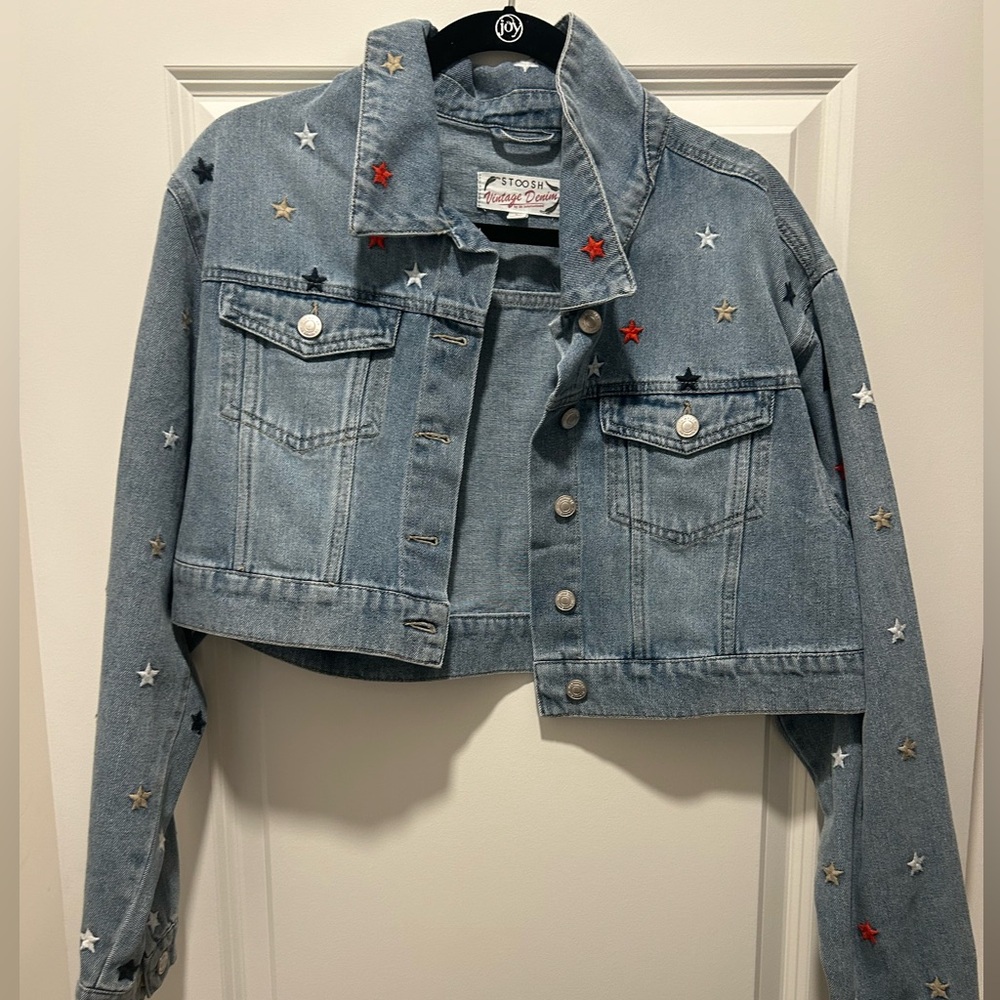 Vintage cropped jean jacket